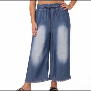 Wide-Leg Denim jeans 20W